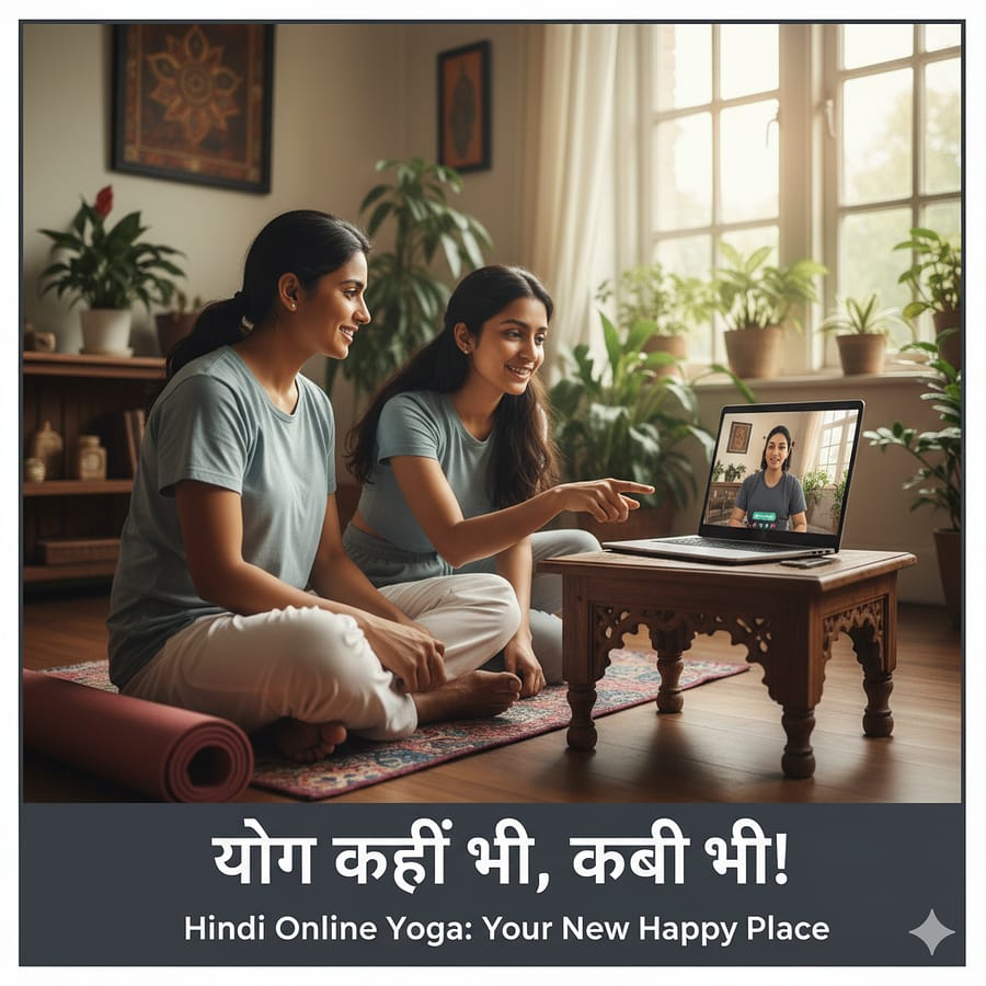 योग कहीं भी, कभी भी: हिंदी में ऑनलाइन योगा से पाएं नया सुकून!